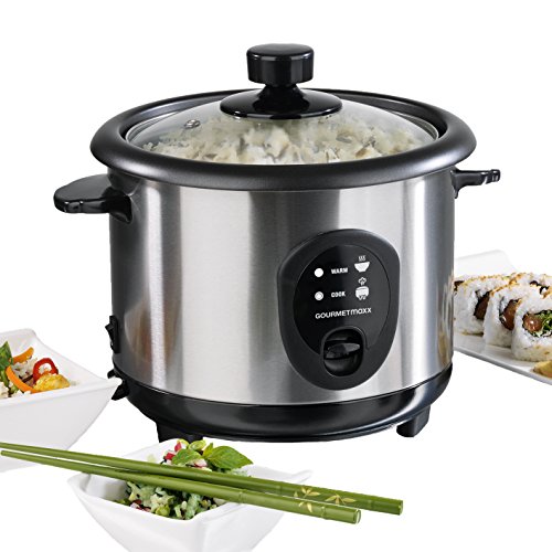 09724 gourmetmaxx cuiseur de riz  inox 400 w