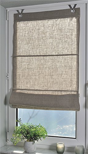 Store bateau Metis oeillets 100% lin - naturell...