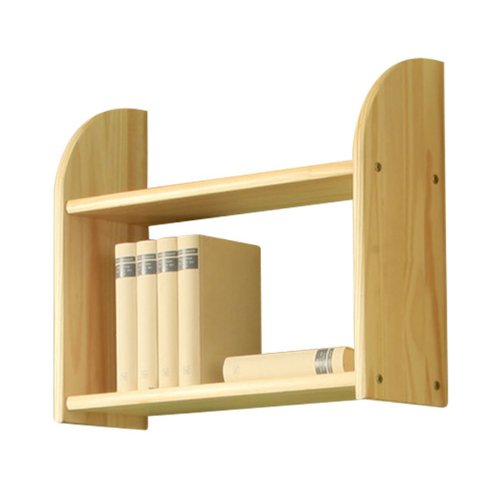 Etagère murale 2 tablettes en pin vernis naturel