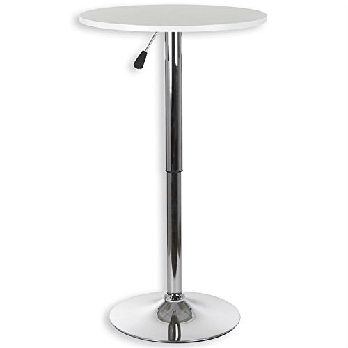 Table haute de bar VISTA blanc