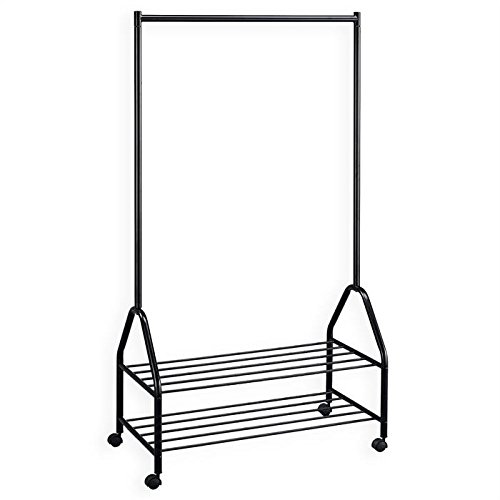 Portant penderie vestiaire sur roulettes EBONY ...