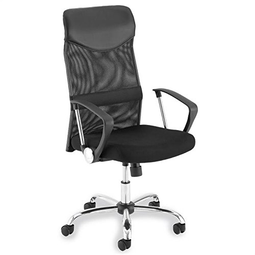 Fauteuil de bureau noir avec accoudoirs 4016787152098 IDIMEX Fauteuil de bureau noir avec accoudoirs 4016787152098 IDIMEX