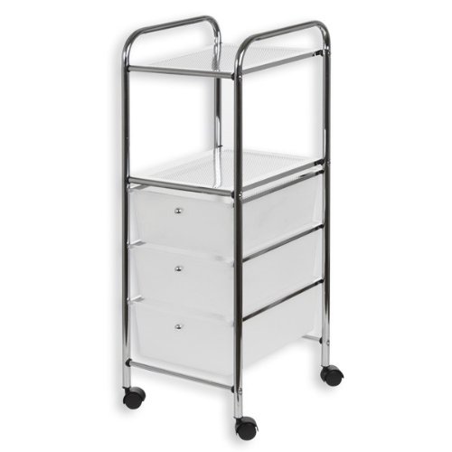 Meuble de rangement GINA, sur roulettes, 5 tiro...