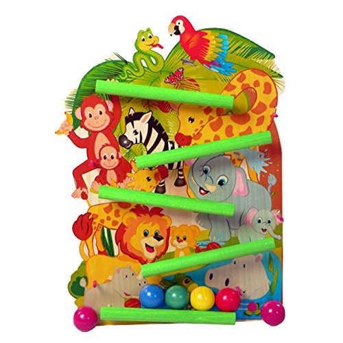 - 31128 - circuit à billes en bois - jungle