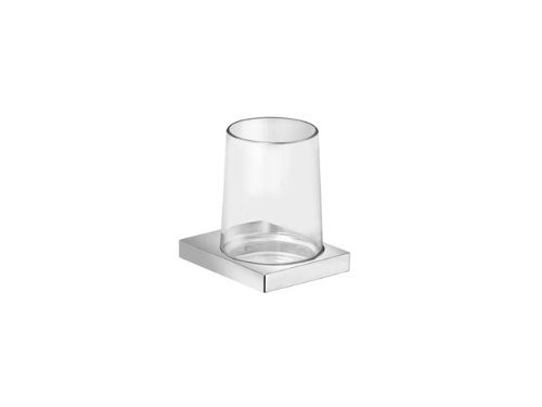 Keuco Edition 11 porte-gobelet en verre soufflé à la main et &cristal chromé 4017214374441 (4017214374441)