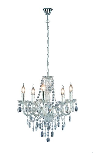 R1107-00 lustre en acrylique 5 ampoules 40 w e1...