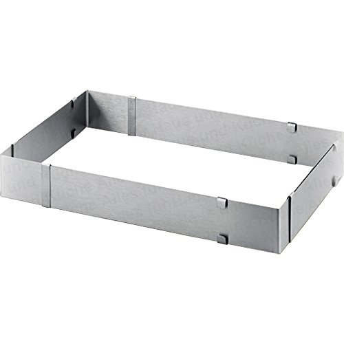 801841 moule rectangulaire réglable acier inoxy...