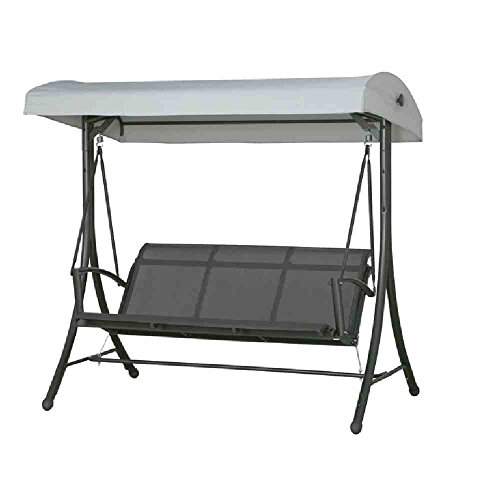 560604 atlanta balancelle de jardin acier/toit ...