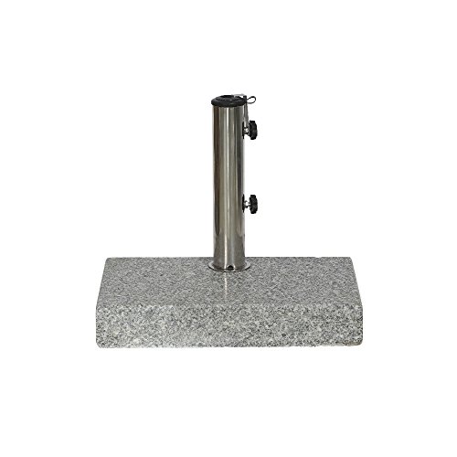 213345 granit pour mâts de parasol gris 25 x 48 mm
