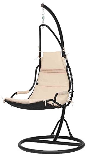 Siena Mybalconia Siena MyBalconia 357579 Romantica Fauteuil Suspendu Structure Acier Noir 105 x 64 x 190 cm code EAN 4019111510380 