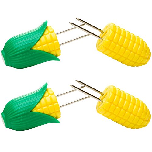 Hz0444-2 pixxi piques epis de mais métal jaune ...