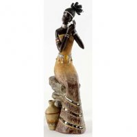 57537 décoration africaine massai femme, résine...