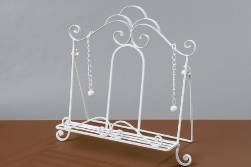 kuheiga Esschert design support pour livre de cuisine métal blanc laqué en verre style cottage 4020606545442 (4020606545442)