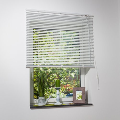 Store vénitien aluminium blanc/Store plissé sch...