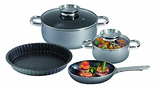 STONELINE® Premium Batterie de cuisine, 6 pièce...