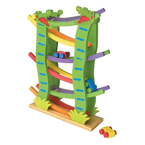 Circuit en bois à billes: Toboggan pour petites...