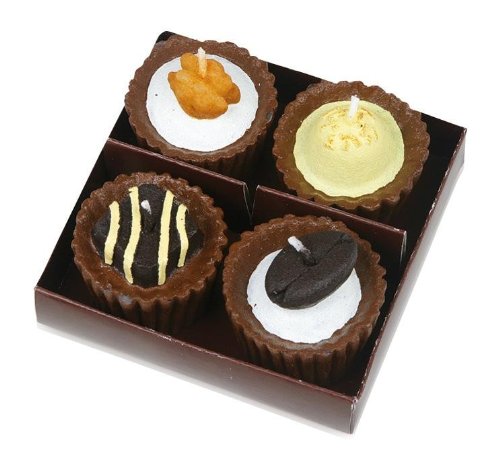 BOUGIES 4 CHOCOLATS  bougies en forme de chocolat