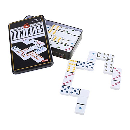 - 2019802 - jeu de société - domino - 6 couleurs