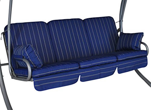 Coussin pour balancelle Comfort (3 places) Design Faro bleu (balancelle non-incluse) 4021093018747 Angerer Coussin pour balancelle Comfort (3 places) Design Faro bleu (balancelle non-incluse) 4021093018747 Angerer