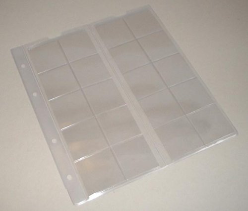 5 Prophila feuilles numismatiques, 20 compartim...