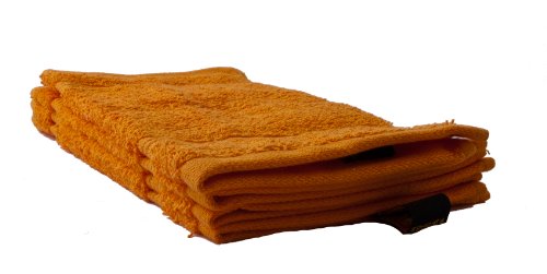 Élégant set de 4 serviettes orange pour invité ...
