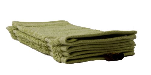 Élégant set de 4 serviettes vert pâle pour invi...