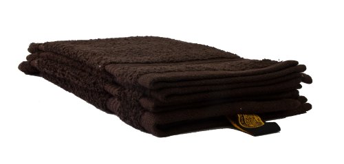 Lot de 4 essuies-mains moka 30x30 cm , 100% cot...