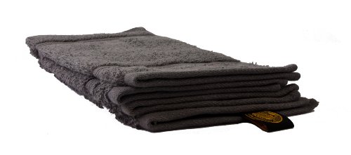 Lot de 4 essuies-mains antharcites 30x30 cm , 1...