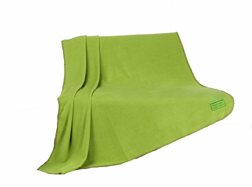 Gözze Plaid velour, 150x200 cm, citron vert, lavable, antistatique, toucher agréable, chaleur, douceur et moelleux, souplesse et légèreté, objet de déco, idéal pour s'envelopper sur un canapé code EAN 4021626212321 
