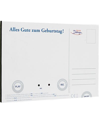 Carte de vœux enregistrable à personnaliser