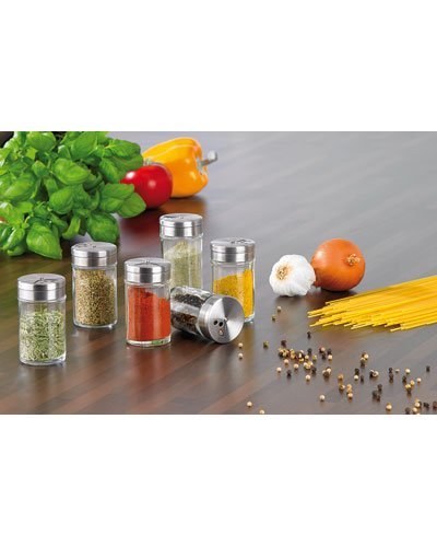 Lot de 6 saupoudreuses à épices avec couvercle ...