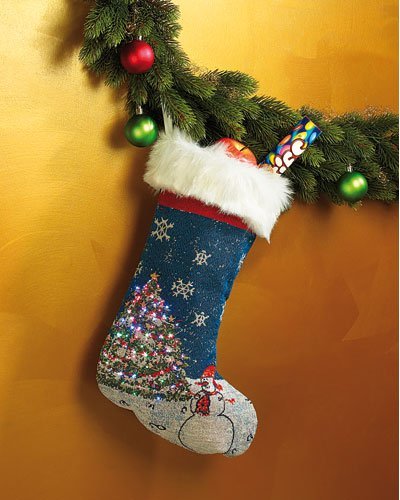 Chaussette de Noël à LED