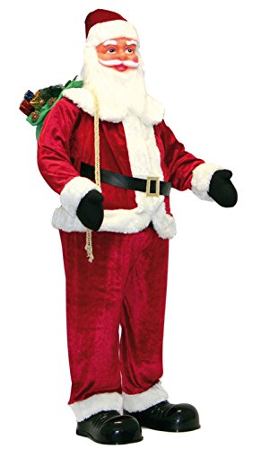 Père Noël géant avec fonction karaoké -150 cm