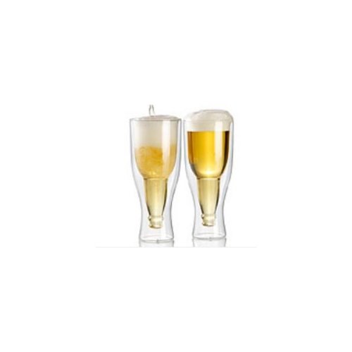 2 verres à bière à double paroi - 30 cl