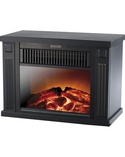 Mini-cheminée électrique 1200 W - noir