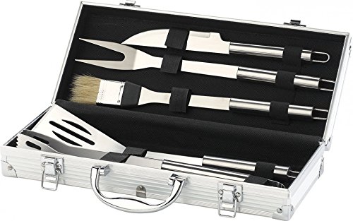 Couverts à barbecue en acier inoxydable avec co...