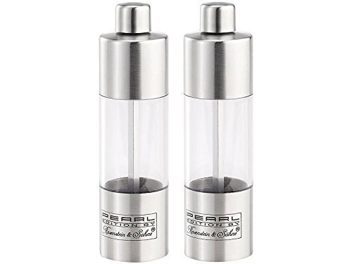 Set de salière et moulin à poivre en inox