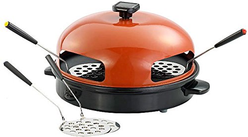 Four à pizza avec couvercle métallique - 4 pers...