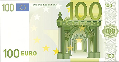 Drap de bain microfibre design billet de 100 € ...