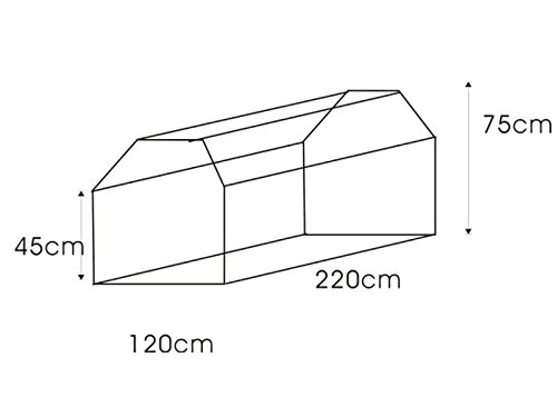 Bâche rectangulaire pour table et banc de jardin