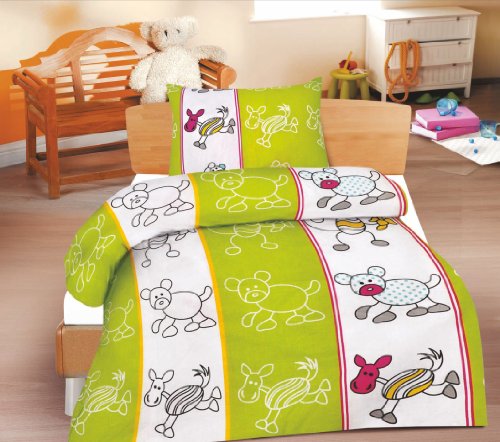 2 Pièces Linge de lit pour enfants Coton / Renf...