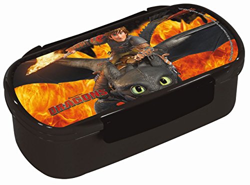 Boîte à déjeuner krokmou et harold motif de flamme