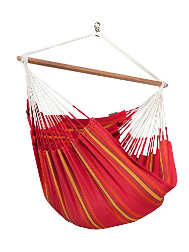 LA SIESTA - Hamac Chaise Longue Currambera Rouge