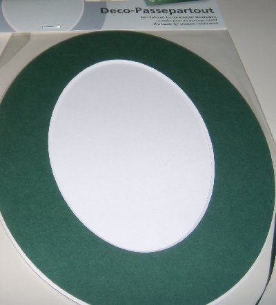 Zweigart Deco-passe-partout ovale ""-coloris :  06 vert 4025421432663 (4025421432663)