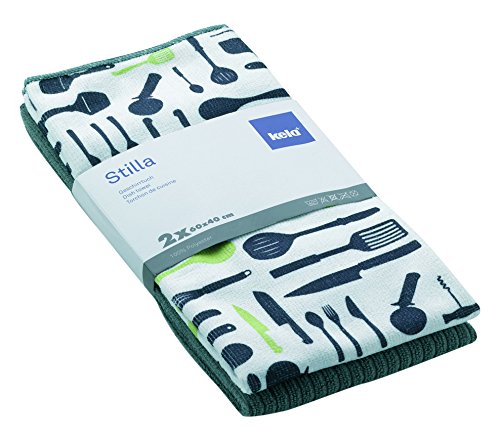 11645 stilla lot de 2 torchons de cuisine  poly...