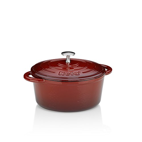 11940 calido cocotte ronde fonte émaillée rouge...