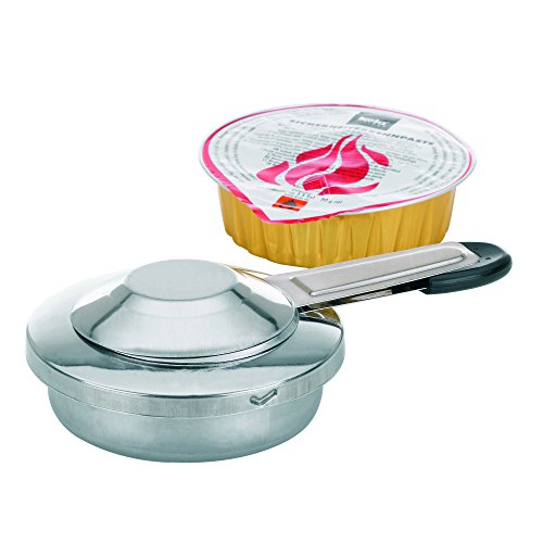 63067 set brûleur à fondue + 1 pâte, acier inox...