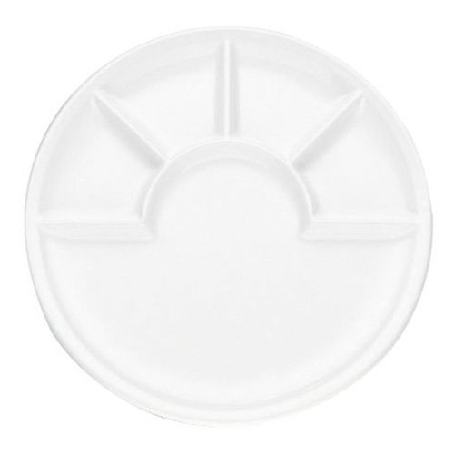 67837 arcade fondue plate céramique noir 26 x 2...