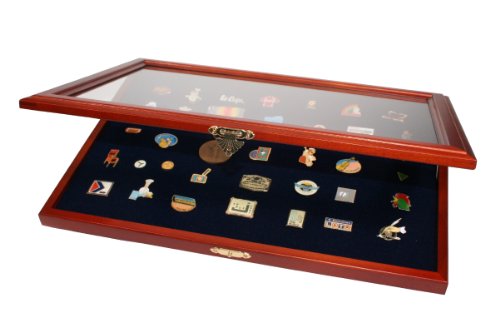 Vitrine en bois pour 80 Pin's 5866