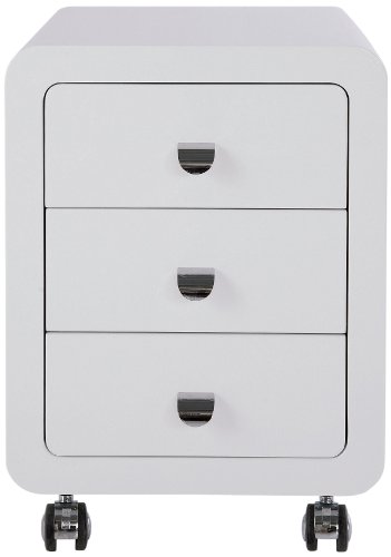 Design caisson white club 3 tiroirs